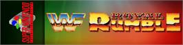 Arcade Cabinet Marquee for Wwf Royal Rumble.
