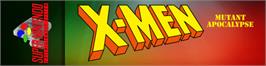 Arcade Cabinet Marquee for X-Men: Mutant Apocalypse.