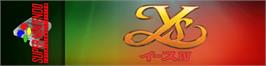 Arcade Cabinet Marquee for Ys 4 - Mask Of The Sun.