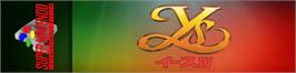 Arcade Cabinet Marquee for Ys IV: Mask of the Sun.