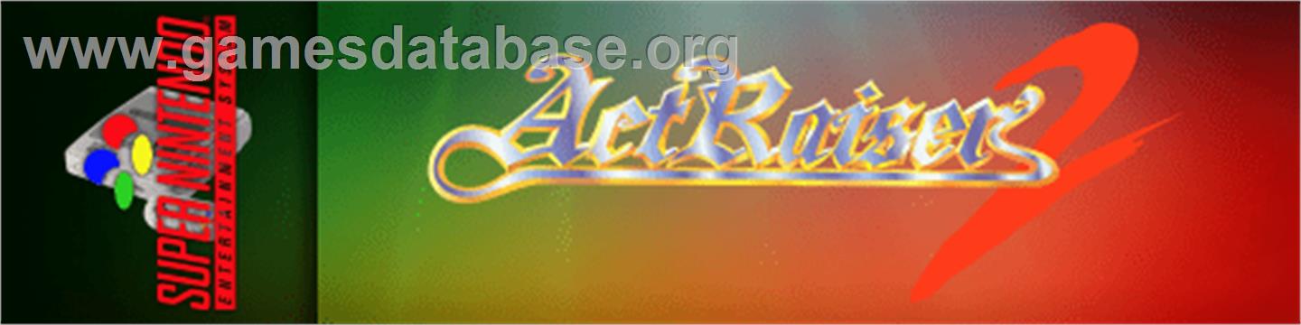 ActRaiser 2: Chinmoku e no Seisen - Nintendo SNES - Artwork - Marquee