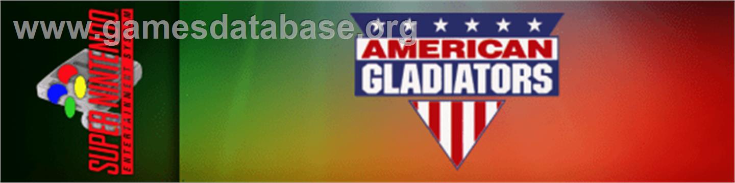 American Gladiators - Nintendo SNES - Artwork - Marquee