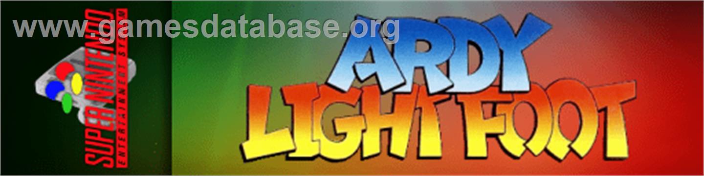 Ardy Lightfoot - Nintendo SNES - Artwork - Marquee