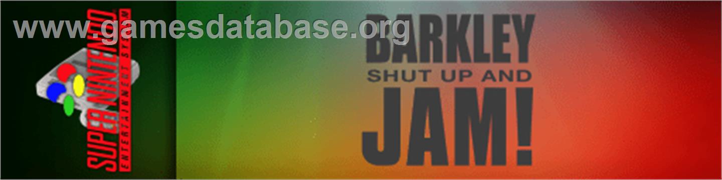 Barkley: Shut Up and Jam! - Nintendo SNES - Artwork - Marquee