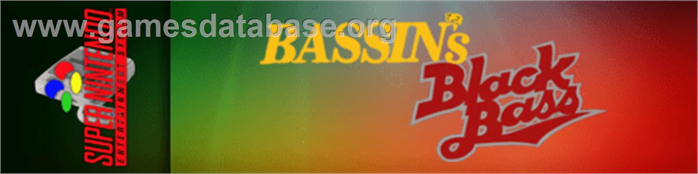 Bassin's Black Bass - Nintendo SNES - Artwork - Marquee