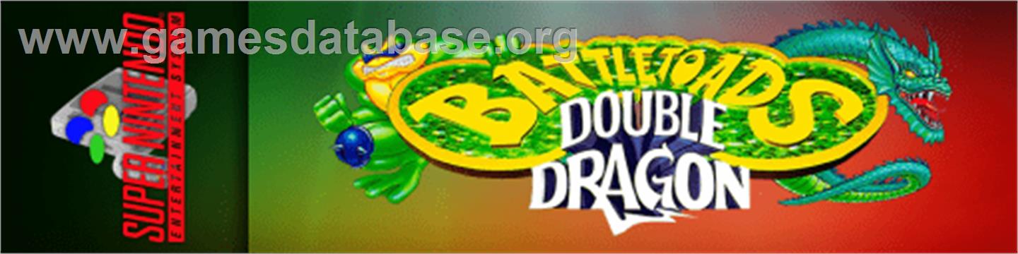 Battletoads And Double Dragon - Nintendo SNES - Artwork - Marquee