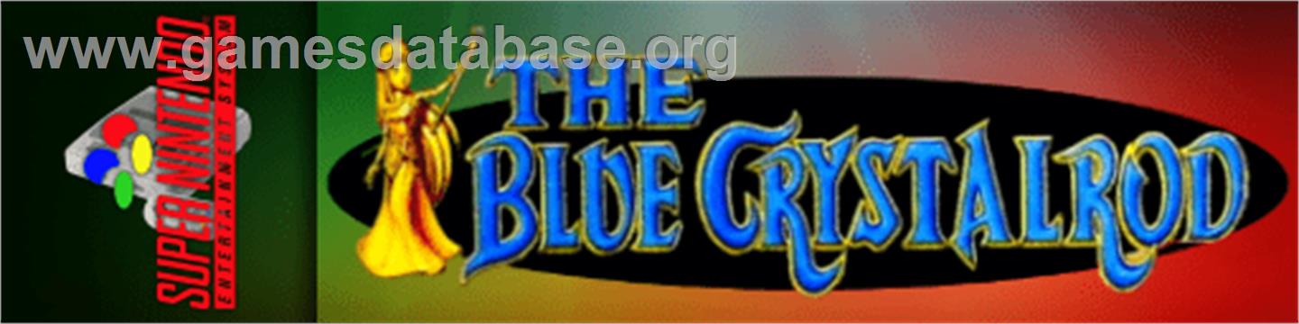 Blue Crystalrod, The - Nintendo SNES - Artwork - Marquee