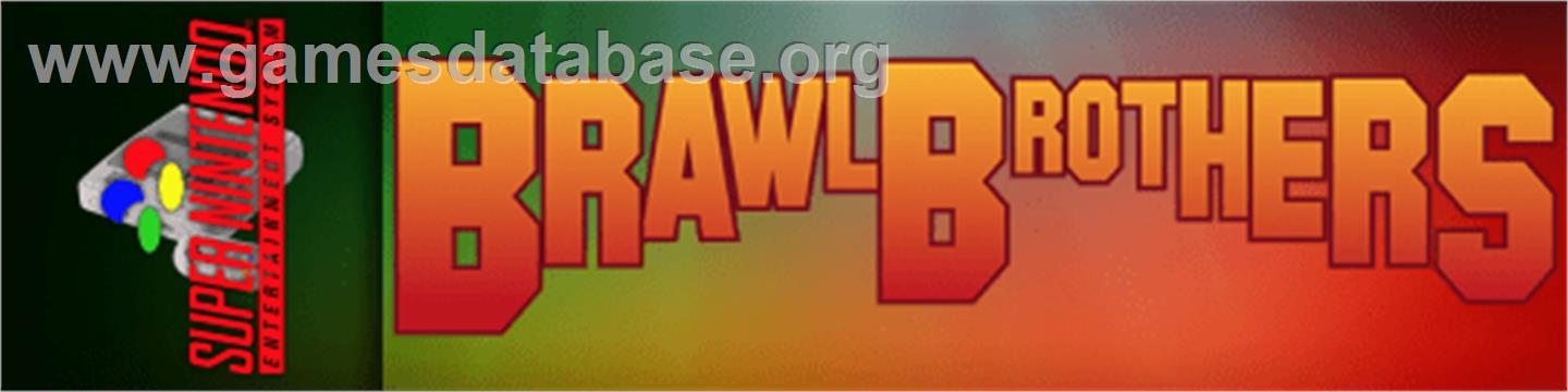 Brawl Brothers: Rival Turf! 2 - Nintendo SNES - Artwork - Marquee