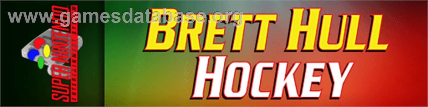 Brett Hull Hockey - Nintendo SNES - Artwork - Marquee