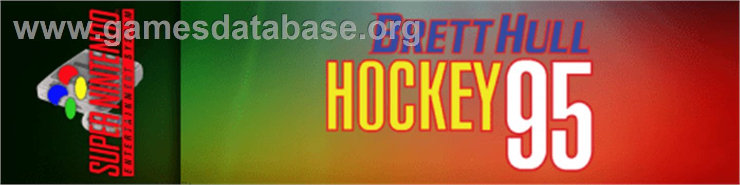 Brett Hull Hockey 95 - Nintendo SNES - Artwork - Marquee