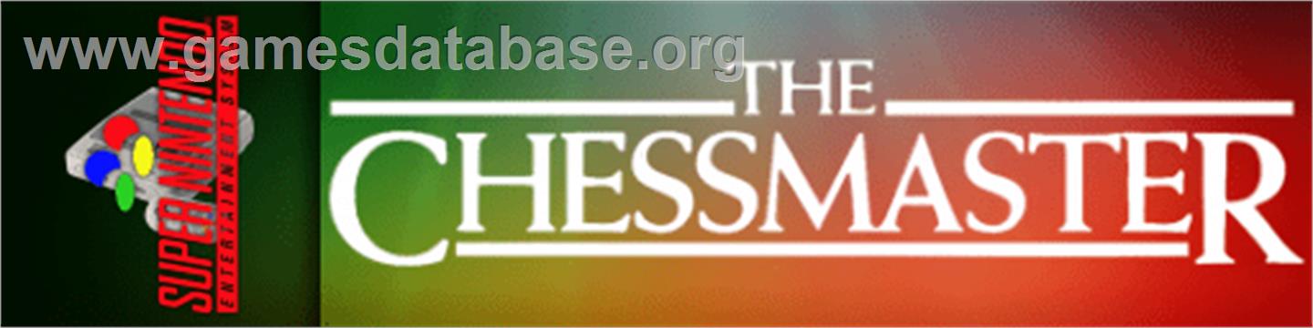 Chessmaster, The - Nintendo SNES - Artwork - Marquee