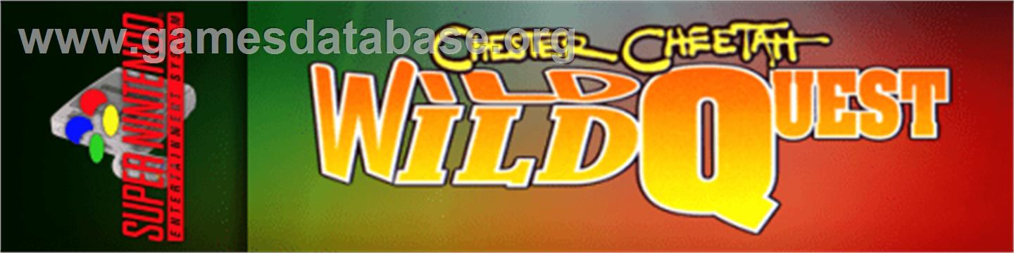 Chester Cheetah: Wild Wild Quest - Nintendo SNES - Artwork - Marquee