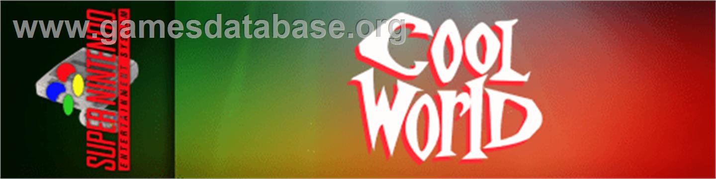 Cool World - Nintendo SNES - Artwork - Marquee