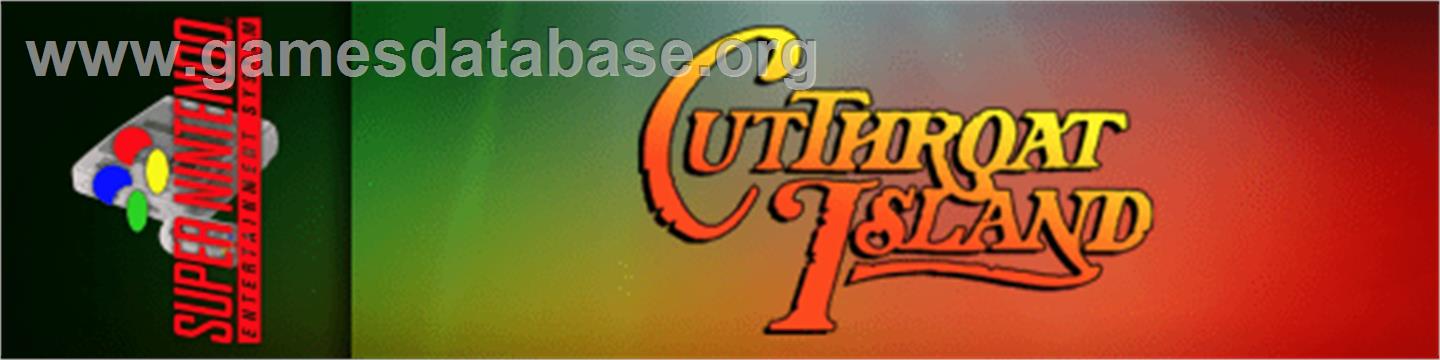 Cutthroat Island - Nintendo SNES - Artwork - Marquee