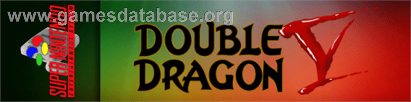 Double Dragon V: The Shadow Falls - Nintendo SNES - Artwork - Marquee