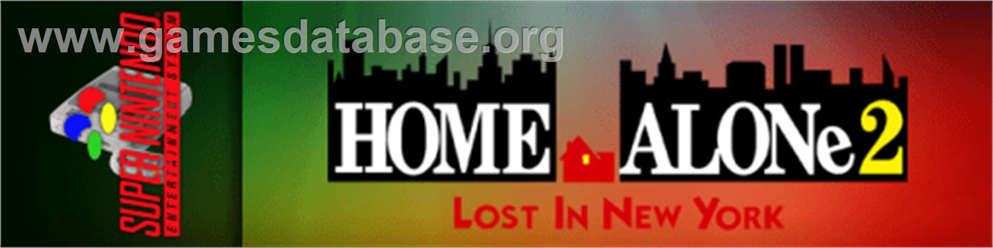 Home Alone 2: Lost in New York - Nintendo SNES - Artwork - Marquee
