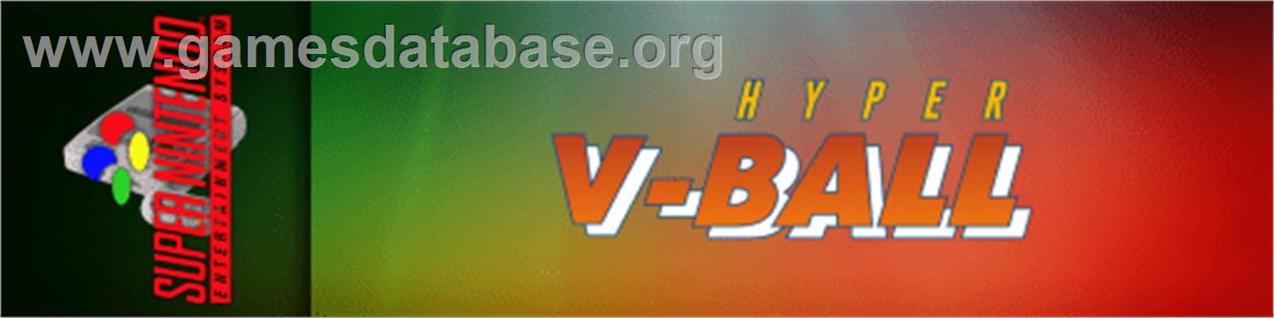 Hyper V-Ball - Nintendo SNES - Artwork - Marquee