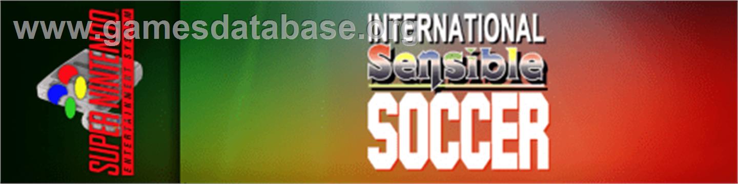 International Sensible Soccer - World Champions - Nintendo SNES - Artwork - Marquee