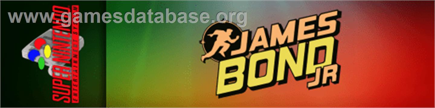 James Bond Jr. - Nintendo SNES - Artwork - Marquee