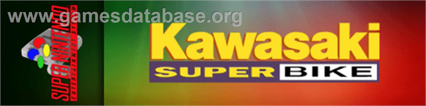 Kawasaki Superbike Challenge - Nintendo SNES - Artwork - Marquee