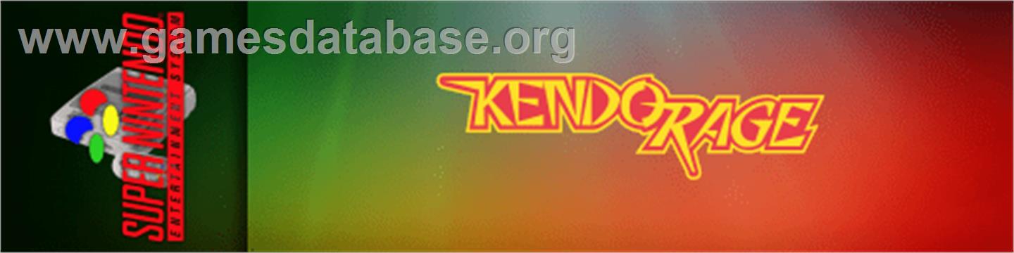 Kendo Rage - Nintendo SNES - Artwork - Marquee