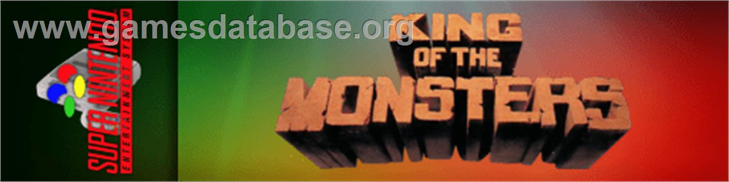 King Of The Monsters - Nintendo SNES - Artwork - Marquee