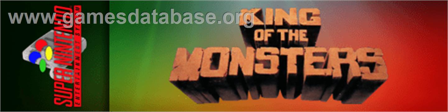 King of the Monsters - Nintendo SNES - Artwork - Marquee