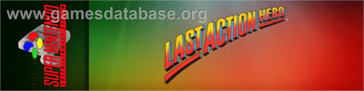 Last Action Hero - Nintendo SNES - Artwork - Marquee