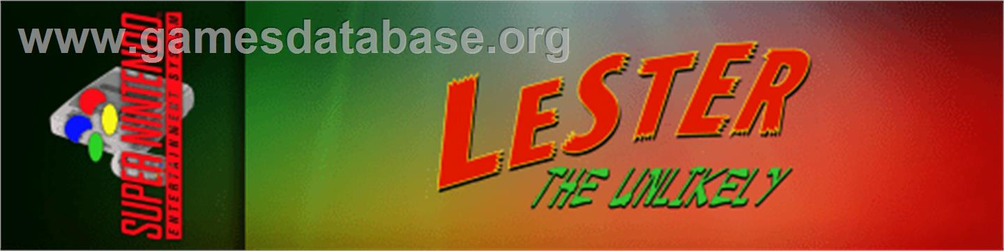 Lester the Unlikely - Nintendo SNES - Artwork - Marquee