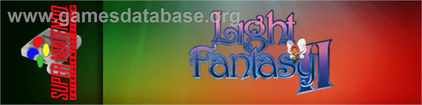 Light Fantasy 2 - Nintendo SNES - Artwork - Marquee