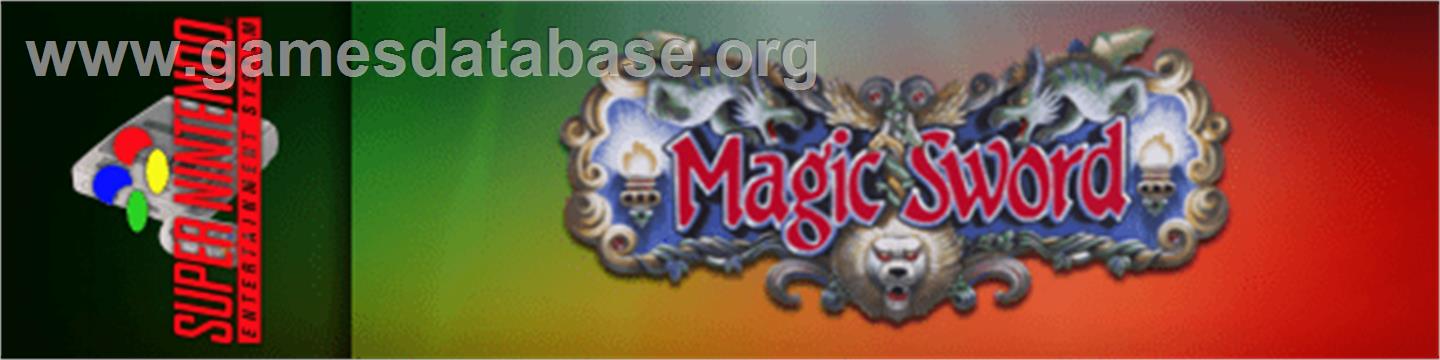 Magic Sword - Nintendo SNES - Artwork - Marquee