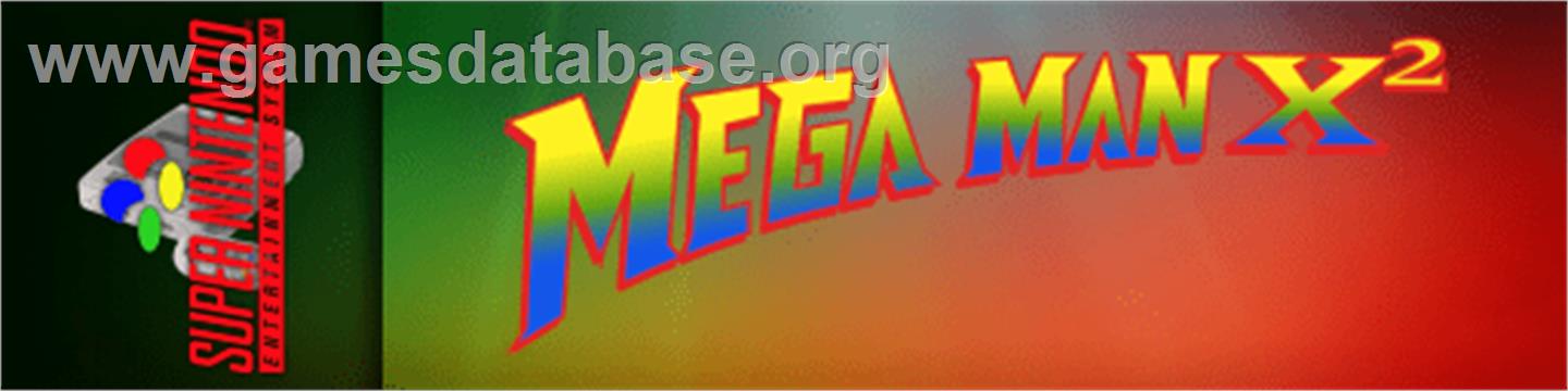 Mega Man X2 - Nintendo SNES - Artwork - Marquee