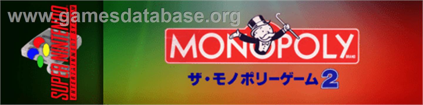Monopoly Game 2, The - Nintendo SNES - Artwork - Marquee