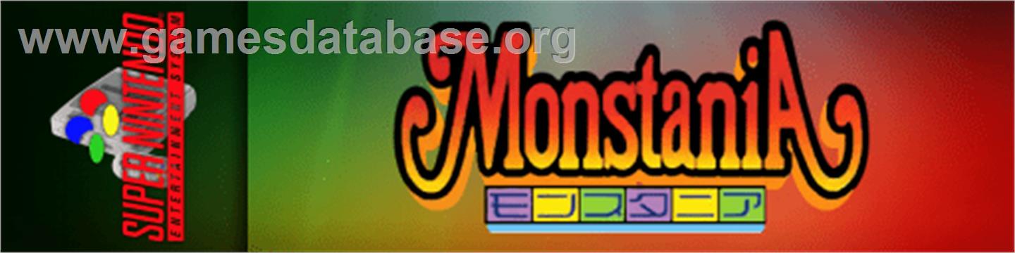Monstania - Nintendo SNES - Artwork - Marquee