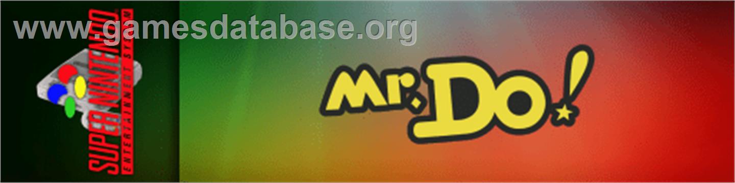 Mr. Do! - Nintendo SNES - Artwork - Marquee