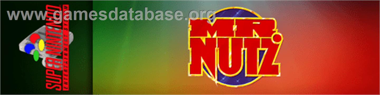 Mr. Nutz - Nintendo SNES - Artwork - Marquee