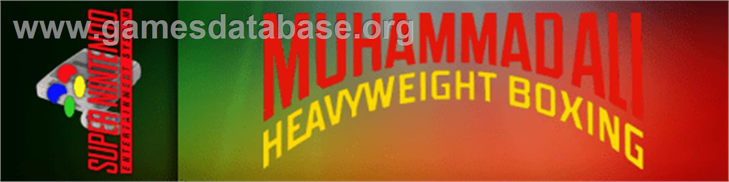 Muhammad Ali Heavyweight Boxing - Nintendo SNES - Artwork - Marquee
