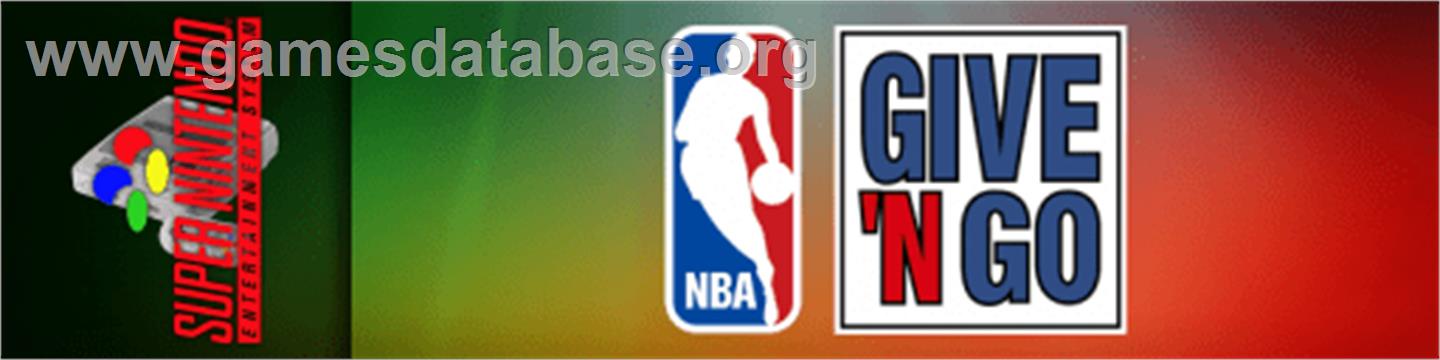 NBA Give 'n Go - Nintendo SNES - Artwork - Marquee