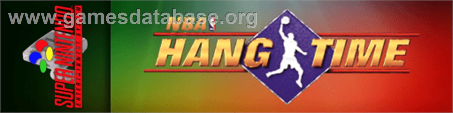 NBA Hang Time - Nintendo SNES - Artwork - Marquee