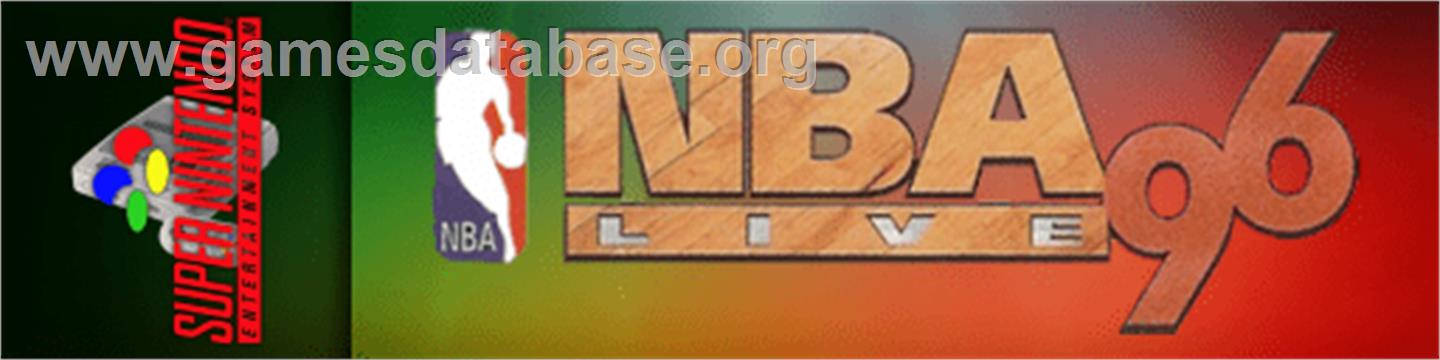 NBA Live '96 - Nintendo SNES - Artwork - Marquee