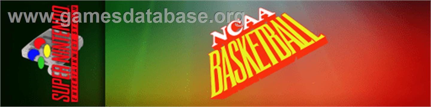 NCAA Basketball - Nintendo SNES - Artwork - Marquee