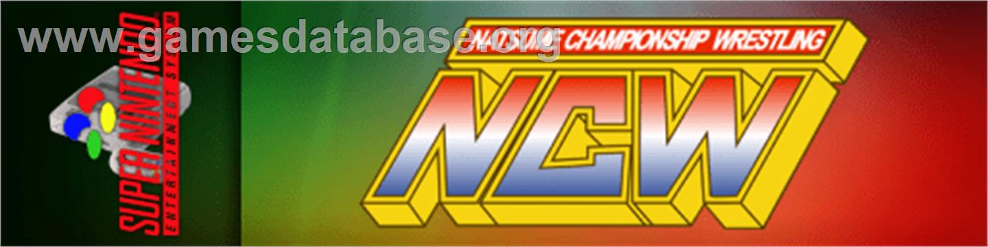 Natsume Championship Wrestling - Nintendo SNES - Artwork - Marquee