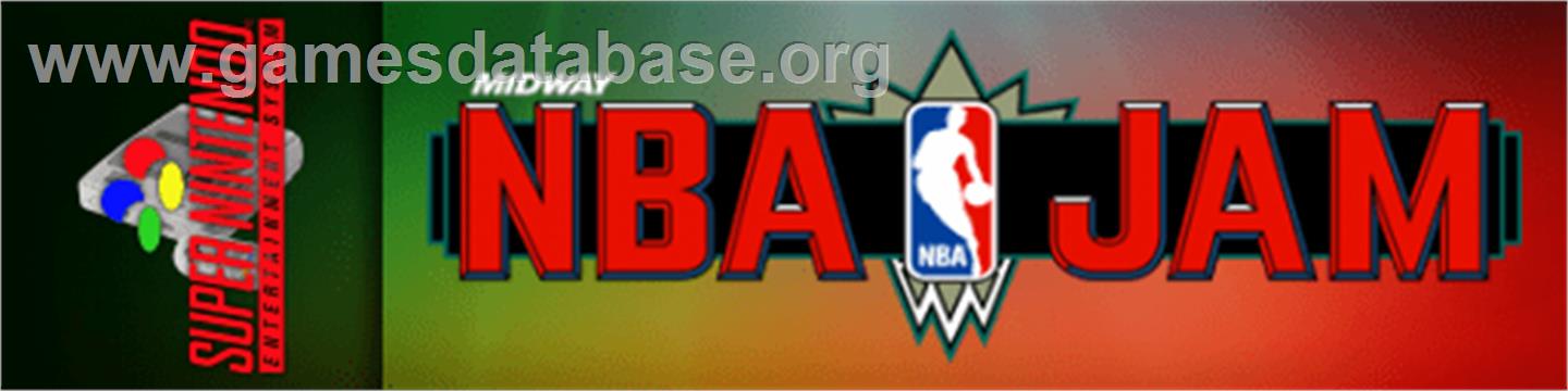 Nba Jam - Nintendo SNES - Artwork - Marquee