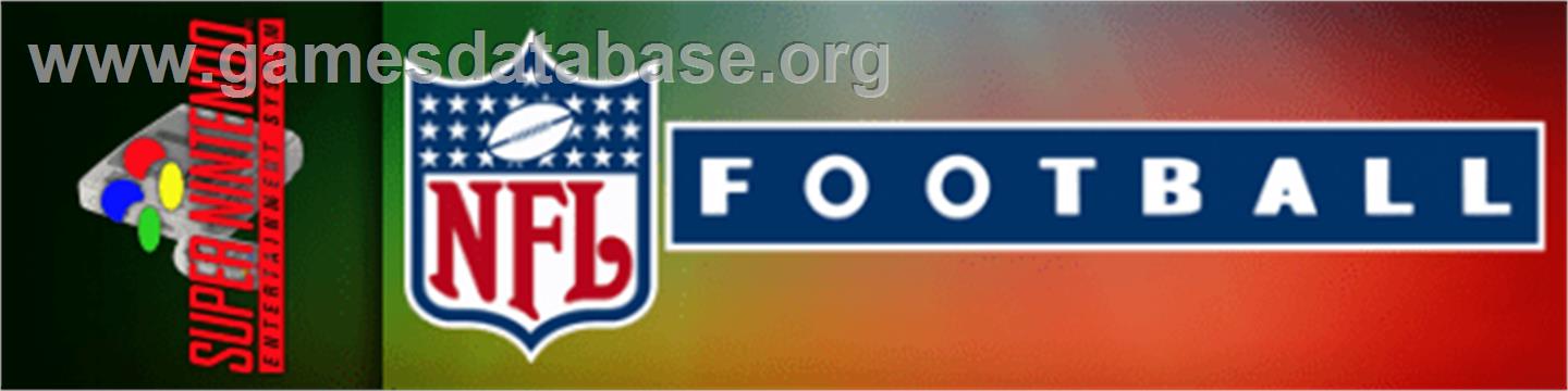 Nfl Football - Nintendo SNES - Artwork - Marquee