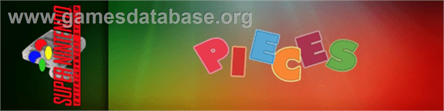 Pieces - Nintendo SNES - Artwork - Marquee