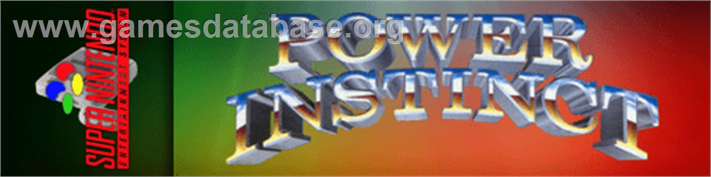 Power Instinct - Nintendo SNES - Artwork - Marquee