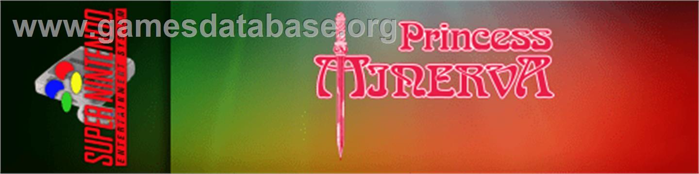 Princess Minerva - Nintendo SNES - Artwork - Marquee