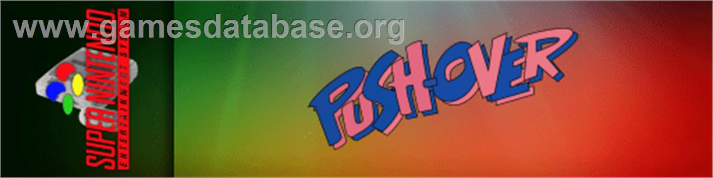 Push-over - Nintendo SNES - Artwork - Marquee