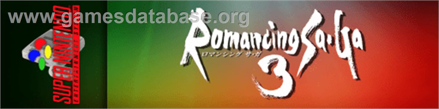 Romancing SaGa 3 - Nintendo SNES - Artwork - Marquee