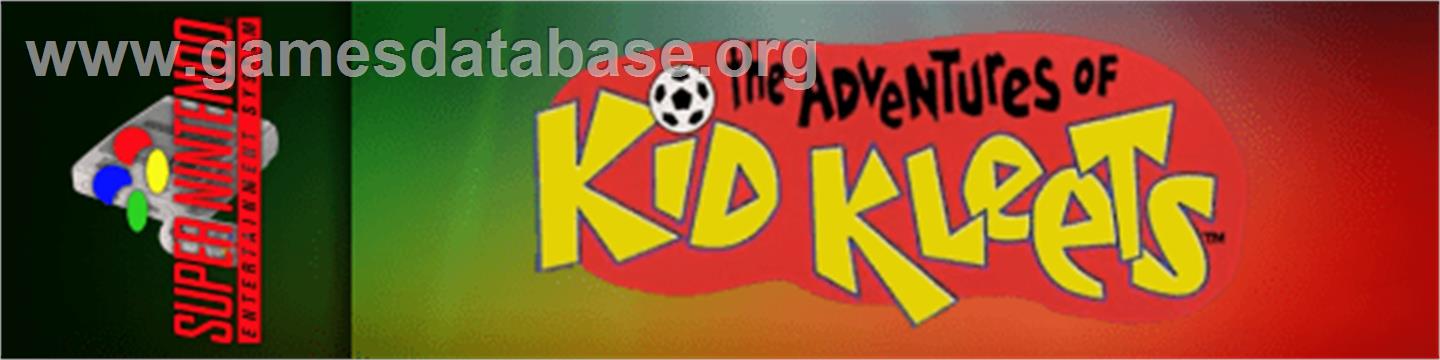 Soccer Kid - Nintendo SNES - Artwork - Marquee